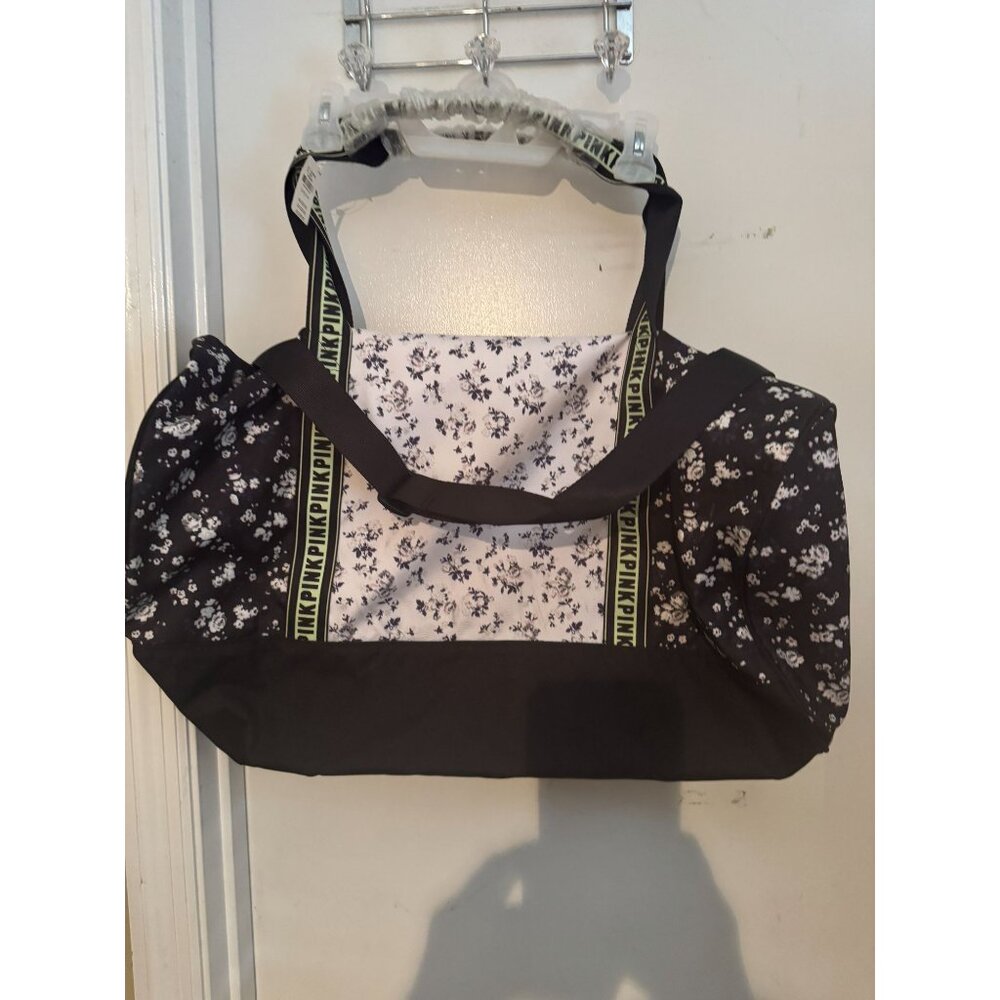 Victoria Secret PINK Women's Floral Zipper Messenger Shoulder Bag NWT
